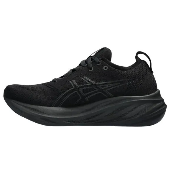 Asics Women Gel-Nimbus 26 Running Sneaker US 9.5 Wide EU 41.5 Black Athletic NIB