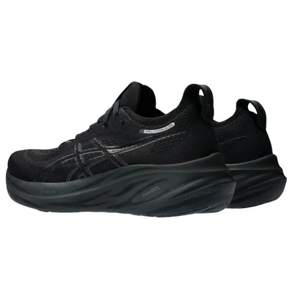 Asics Women Gel-Nimbus 26 Running Sneaker US 9.5 Wide EU 41.5 Black Athletic NIB