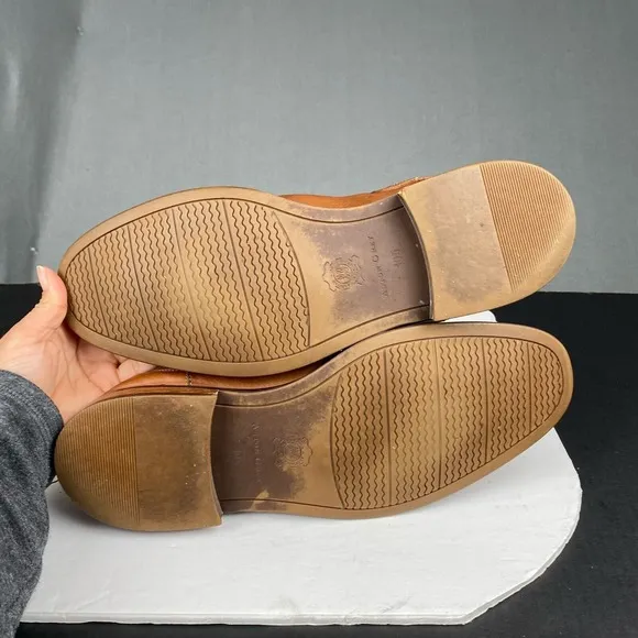Aston Grey Pagliaga Men's 10.5 Brown Leather Chelsea Boot Ankle Boots.