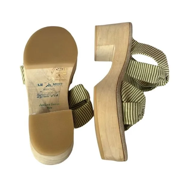 Atelier Sabot Paris Brigitte Wooden Platform Slides