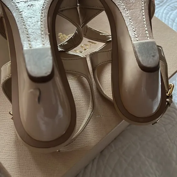 Authentic Prada logo sandals