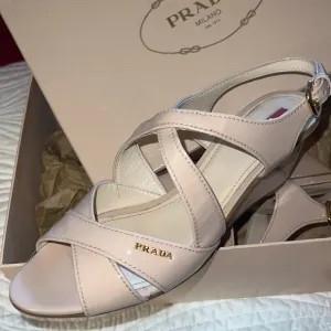 Authentic Prada logo sandals