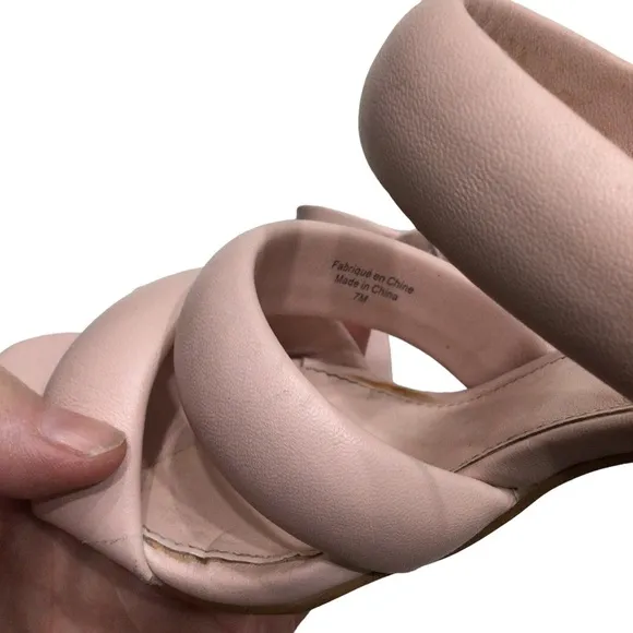 Avec Les Filles pink heel sandals  7