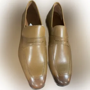 Azyrrha mens dress shoes penny loafers slip on formal size 9 leather NEW