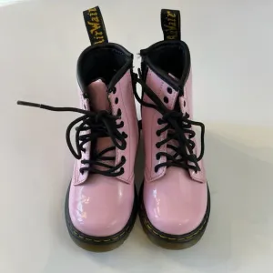 Baby Light Pink Patent Leather Side Zip Lace Up 1460 Dr. Martens Size Toddler 9