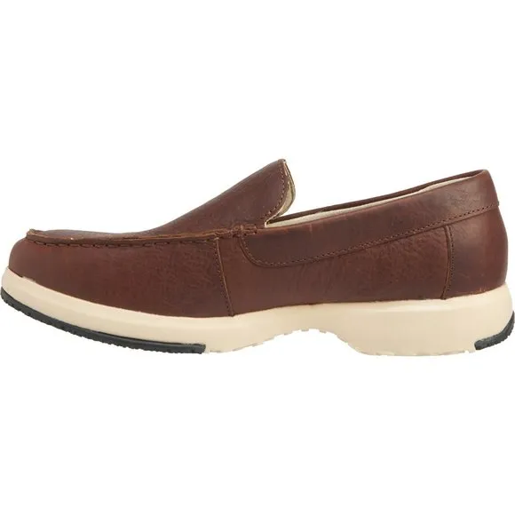 Baffin NIB Rust Leather Kauai Slip-On Loafers