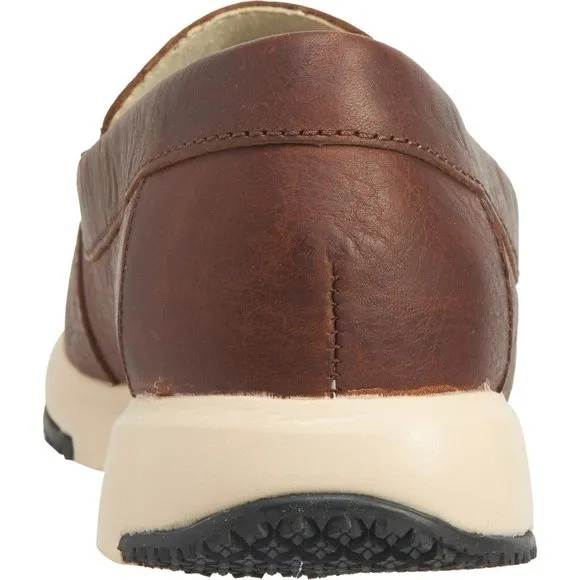 Baffin NIB Rust Leather Kauai Slip-On Loafers