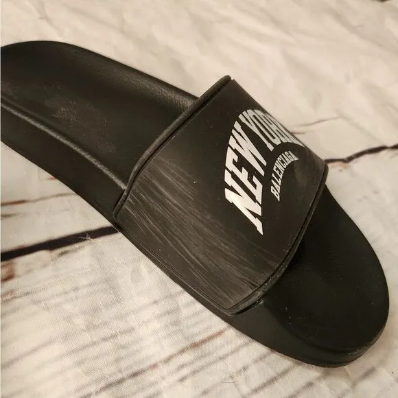 Balenciaga Cities New York Pool Slides Size 5