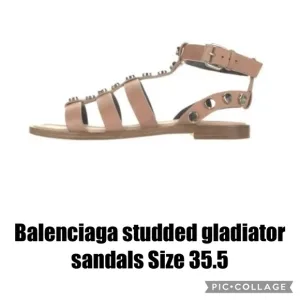 Balenciaga studded gladiator sandals Size 35.5