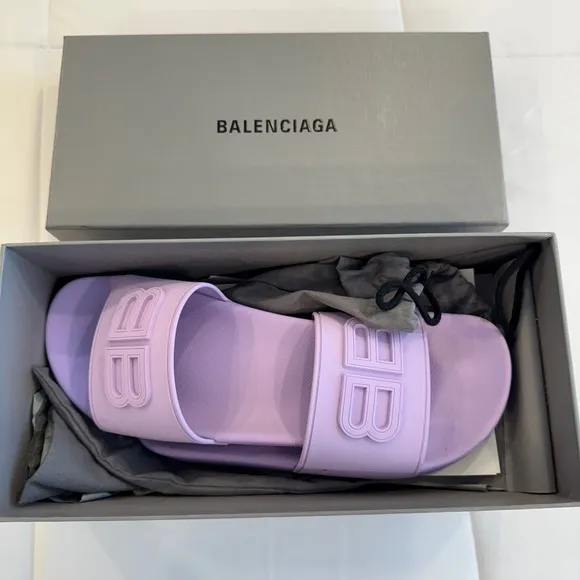 Balenciaga Women's Purple Slides
