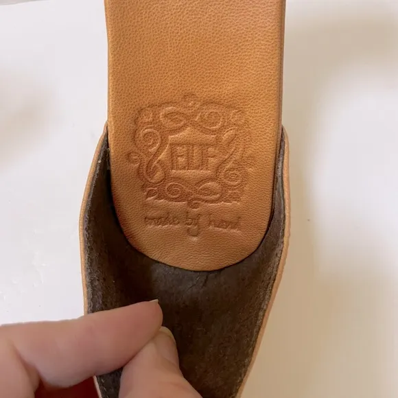 BALI ELF Beautiful Handmade Leather Ankle Strap Sandals Size 7.5
