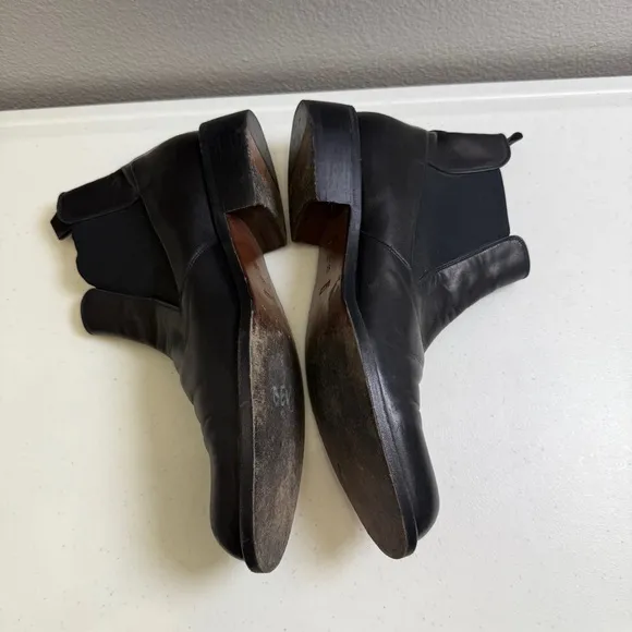 Bally Boots Mens Size 8 E Black Leather Chelsea Boots Sedalo Leather
