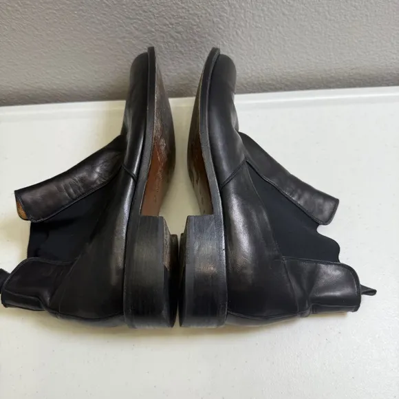 Bally Boots Mens Size 8 E Black Leather Chelsea Boots Sedalo Leather