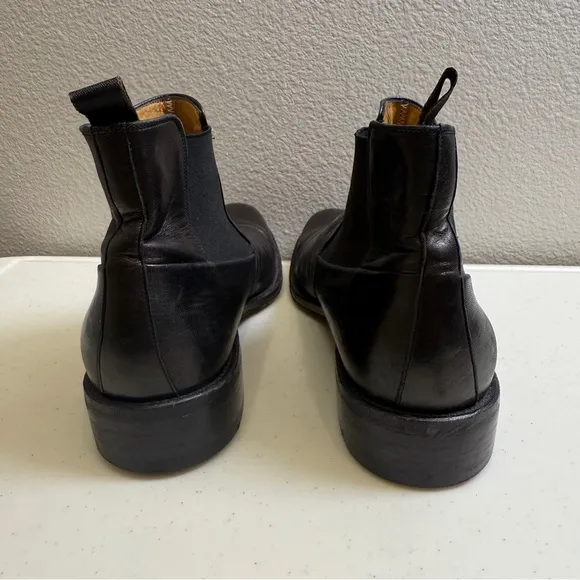 Bally Boots Mens Size 8 E Black Leather Chelsea Boots Sedalo Leather