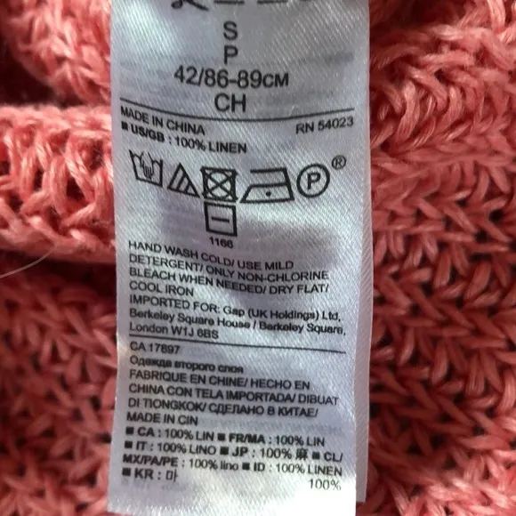 Banana Republic 100% Italian Linen Chunky Sweater