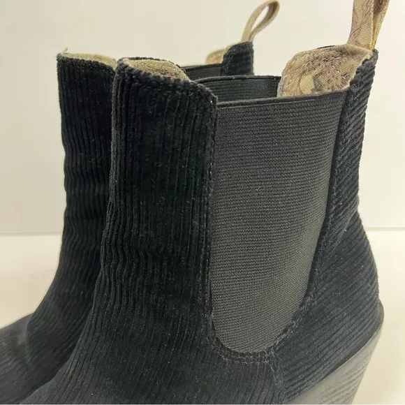 Band of Gypsies Shadow corduroy black ankle boots.