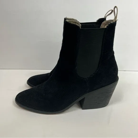 Band of Gypsies Shadow corduroy black ankle boots.