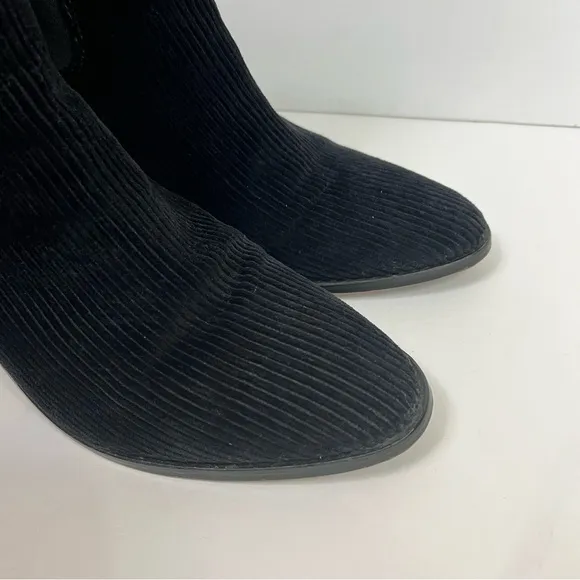 Band of Gypsies Shadow corduroy black ankle boots.