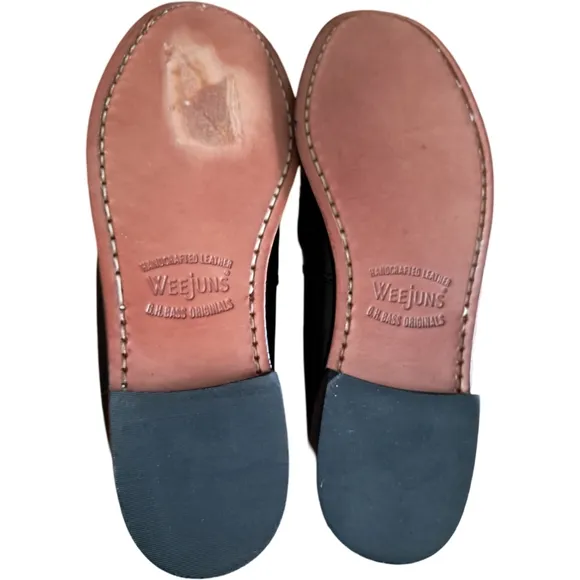 Bass Originals Whitney Cozy Weejuns Leather Loafers Womens Size 7.5 New