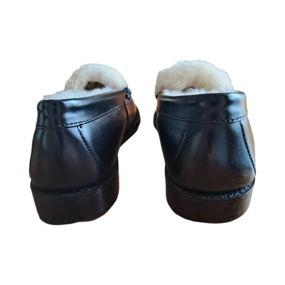 Bass Originals Whitney Cozy Weejuns Leather Loafers Womens Size 7.5 New