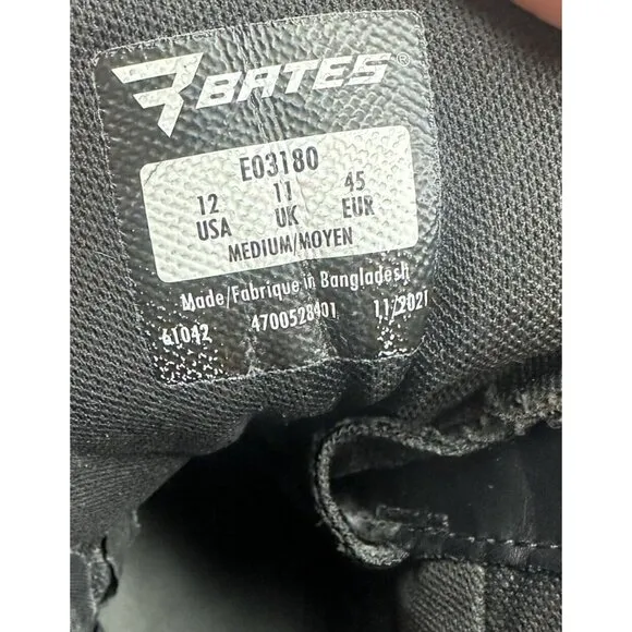 Bates Men's Tactical Sport 2 Tall Side-Zip Soft Toe Tactical Boots E03180 Sz 12