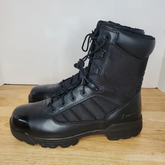 Bates Mens Tactical Sport Side Zip 8 inch Soft Toe Boots Size 13 Wide Black
