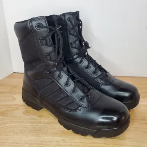 Bates Mens Tactical Sport Side Zip 8 inch Soft Toe Boots Size 13 Wide Black
