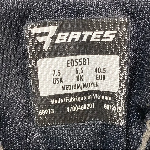 Bates Tactical HW OPS 10 Men's 7.5 Black Boots E05581 OPS10 Side Zip Velcro Tab