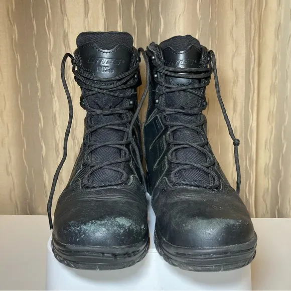 Bates Tactical HW OPS 10 Men's 7.5 Black Boots E05581 OPS10 Side Zip Velcro Tab