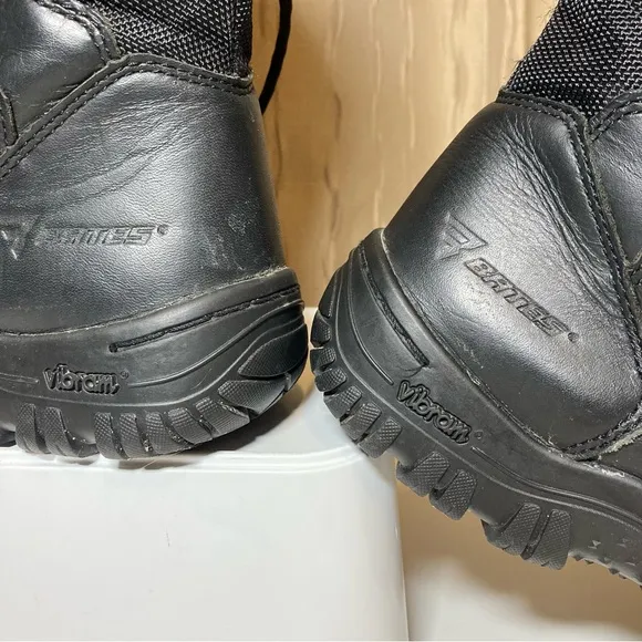 Bates Tactical HW OPS 10 Men's 7.5 Black Boots E05581 OPS10 Side Zip Velcro Tab
