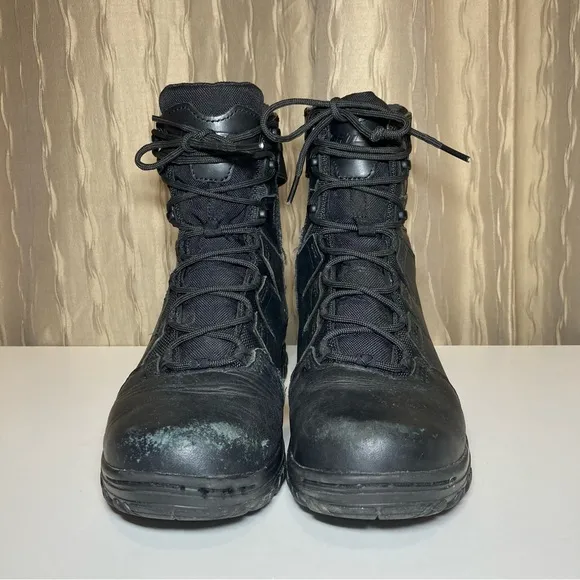 Bates Tactical HW OPS 10 Men's 7.5 Black Boots E05581 OPS10 Side Zip Velcro Tab