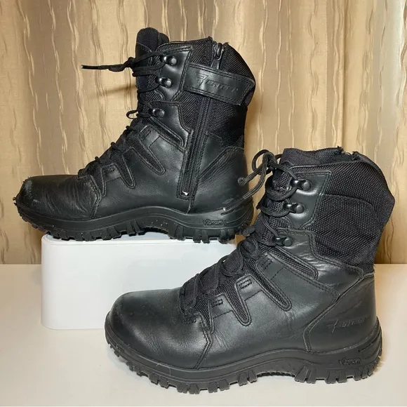Bates Tactical HW OPS 10 Men's 7.5 Black Boots E05581 OPS10 Side Zip Velcro Tab