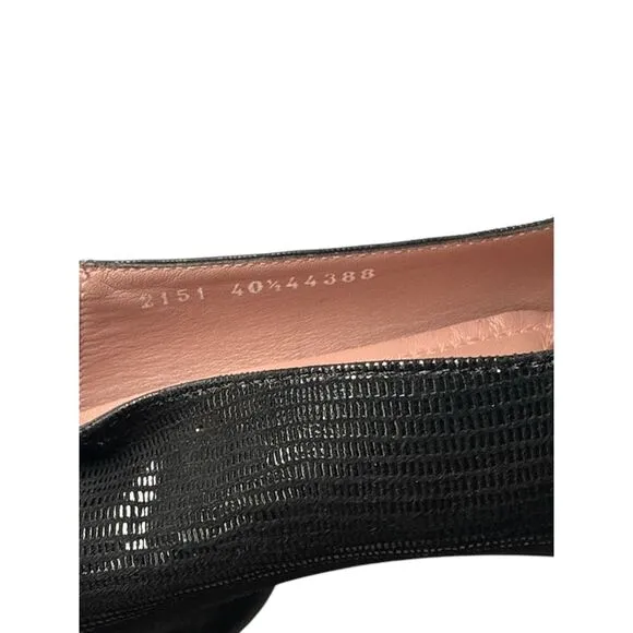 BeautiFeel Black Suede Leather Flats MADE IN ISRAEL Sz: EU: 40 US: 9