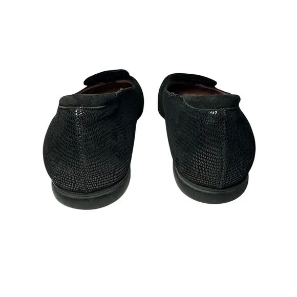 BeautiFeel Black Suede Leather Flats MADE IN ISRAEL Sz: EU: 40 US: 9