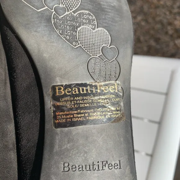 BeautiFeel Franca black suede ballet flats size  7.5 ( European 38)