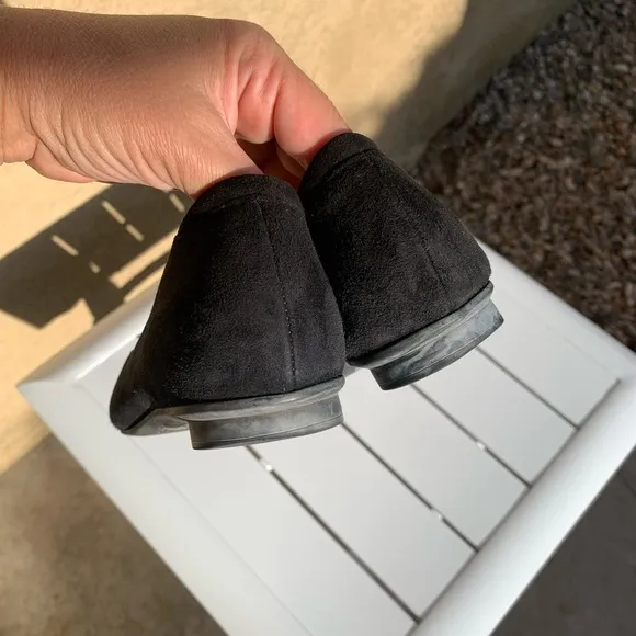 BeautiFeel Franca black suede ballet flats size  7.5 ( European 38)