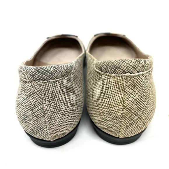 Beautifeel Women's Tabitha Poudre Fine Linen Print Suede flats