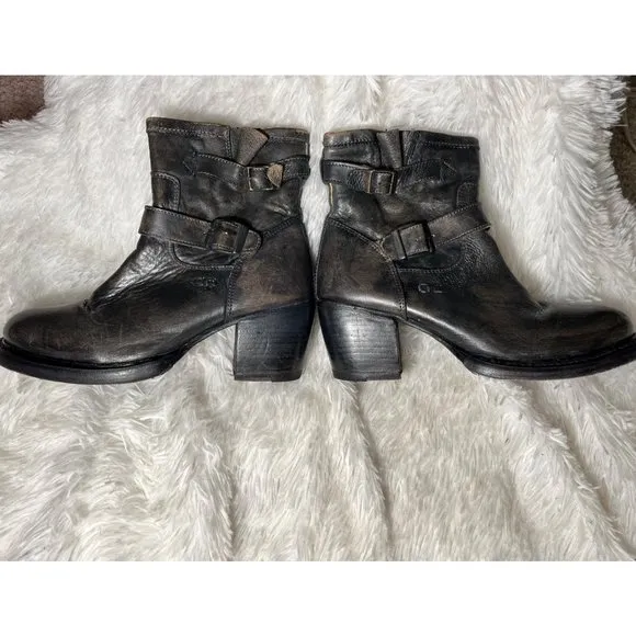 Bed Stu Cobbler Series distressed moto booties