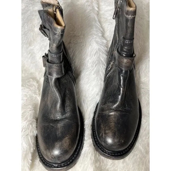Bed Stu Cobbler Series distressed moto booties