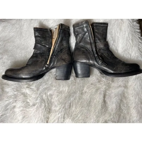Bed Stu Cobbler Series distressed moto booties