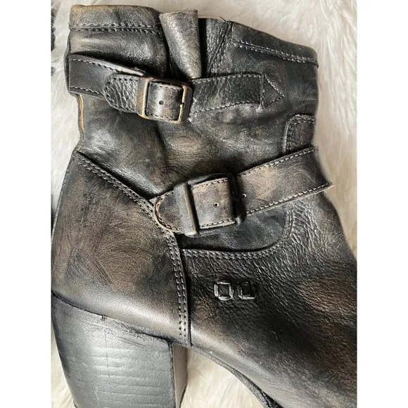 Bed Stu Cobbler Series distressed moto booties
