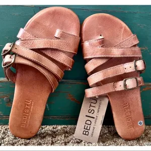Bed Stu Hilda Leather Slides Sandals 6.5
