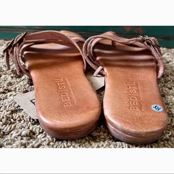 Bed Stu Hilda Leather Slides Sandals 6.5