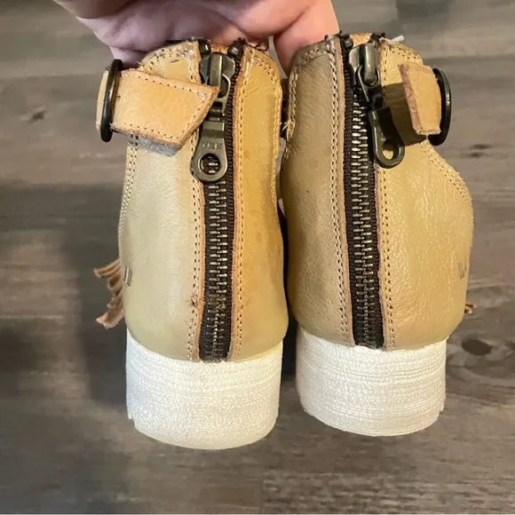 BEDSTU Emelia Fringe Chunky Platform Sandals Sz 8