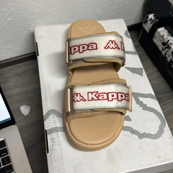 Beige Kappa Slides (UNISEX)
