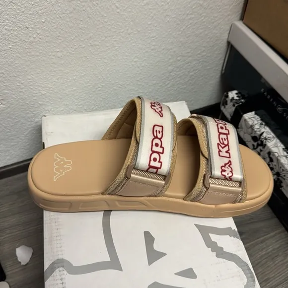 Beige Kappa Slides (UNISEX)