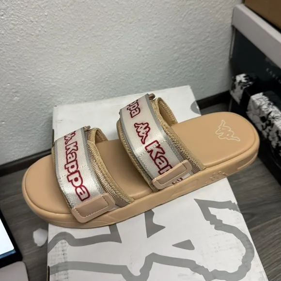 Beige Kappa Slides (UNISEX)
