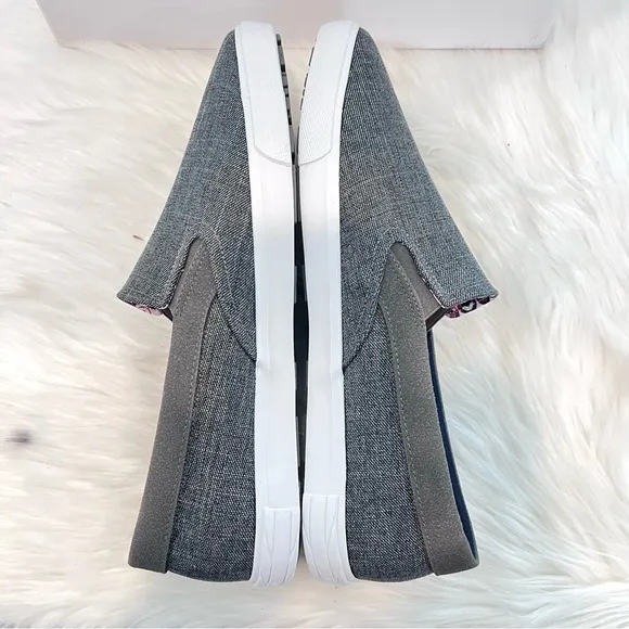 Ben Sherman Men’s Percy Slip-On Sneakers Loafers Gray Canvas NEW WITH BOX