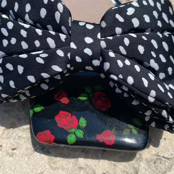 Betsey Johnson daisy big bow slides or flats Y2k vibes &amp; rockabilly roses