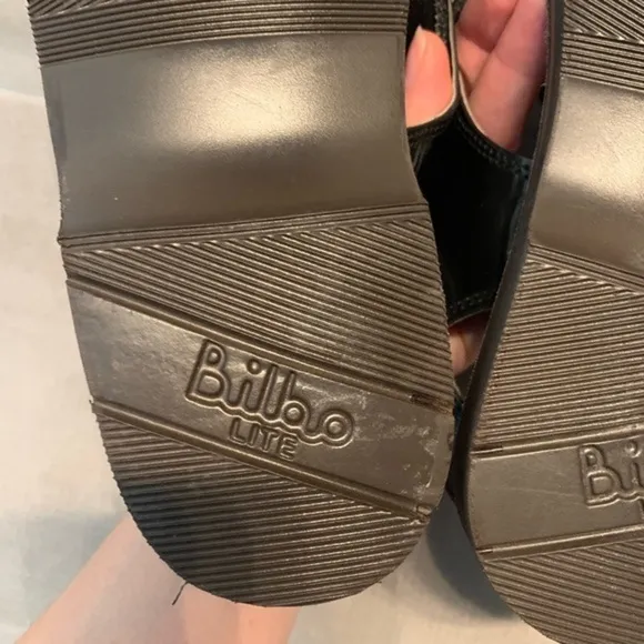 Bilbo Leather Cross Sandals Black Size 26 Size 8-8.5-9